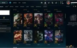 CONTA LOL - SKIN UFO CORKI - OURO 4 -  64 CHAMP E 62 SKINS