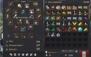 CONTA BLACK DESERT MYSTIC 62 274/277/323