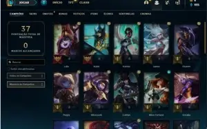 Conta Platina 4 com 37 Champs e 8 Skins