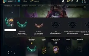 Conta Platina 4 com 37 Champs e 8 Skins