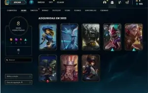 Conta Platina 4 com 37 Champs e 8 Skins