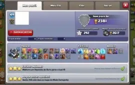 CV 9+ casal 15+lv109+1750 gemas+troca de nick