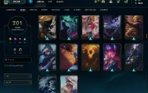 Conta Lol Mono Kat 201 Skins E Vários Espólios