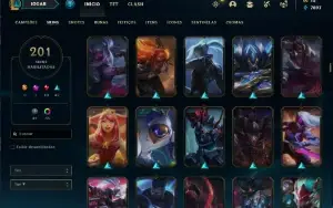 Conta Lol Mono Kat 201 Skins E Vários Espólios