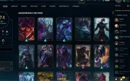 Conta com +260 skins SUPER DESAPEGO