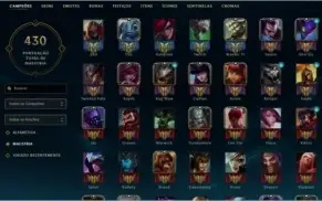 CONTA DIAMANTE 3 COM 6 ANOS / 134 CHAMPS / 81 SKINS