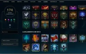 CONTA DIAMANTE 3 COM 6 ANOS / 134 CHAMPS / 81 SKINS