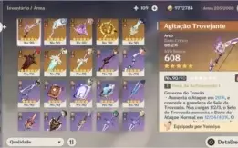AR 58 NA - Ganyu, Raiden, Venti, Yae Miko  e Mais!!!!