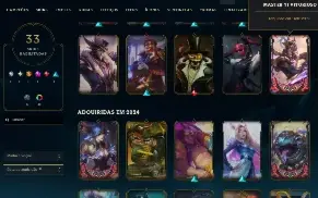 Vendo conta de LOL - atualmente diamante 3 / ex grão mestre