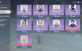 GENSHIN IMPACT - AR57 20T5⭐Eula C1, Shogun, Venti, Ganyu...
