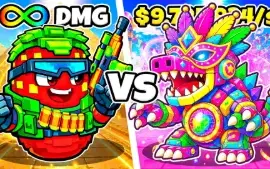 Pacote com 10 Potato 5x 1.82 e 5x 1.72 Frutas vs Brainrots