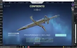 conta valorant 870 reais + investidos, 5 facas