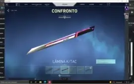 conta valorant 870 reais + investidos, 5 facas