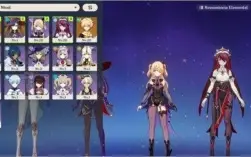 Mona + Jean + Amos + Espinha Celestial