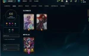 Conta Unranked com 120 Champs e 66 Skins + 400k de Yasuo