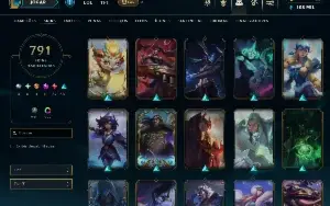 Conta lol 791(Skins), com um VALOR DE 6,324.50.