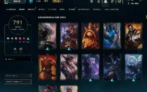 Conta lol 791(Skins), com um VALOR DE 6,324.50.