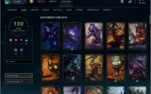 Conta de Lol com 100 skins e darius nova temivel e dj sona