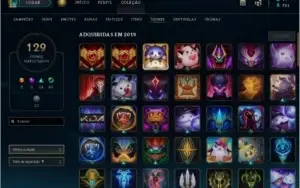 Conta de Lol com 100 skins e darius nova temivel e dj sona