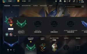Esmeralda 4 com TODOS os champs e 310 Skins + 8 Prestigios