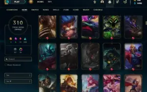 Esmeralda 4 com TODOS os champs e 310 Skins + 8 Prestigios
