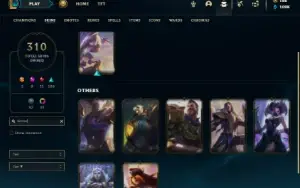 Esmeralda 4 com TODOS os champs e 310 Skins + 8 Prestigios