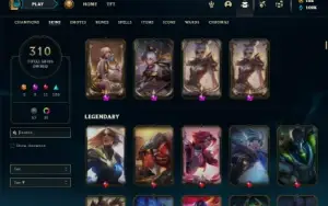 Esmeralda 4 com TODOS os champs e 310 Skins + 8 Prestigios