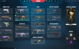 Conta Valorant Pacote Champions, 3 Faca, 4 Vandal+900 Gastos