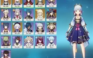 Conta genshin impacto ar 52 Ayaka e mais alguns t5