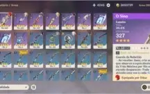 AR 35 Diluc + Jean + Kokomi +  4245 gemas
