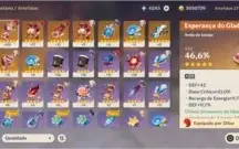 AR 35 Diluc + Jean + Kokomi +  4245 gemas