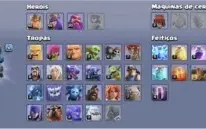 Conta clash of clans Cv 12 semi-full
