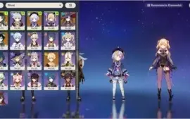 Ar 50 Xiao, Mona c1, Qiqi, Venti.