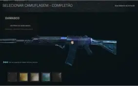 Conta Warzone Damasco diamante e obsidian