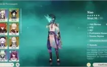 AR 52 Xiao Venti Kazuha Diluc Qiqi Jean