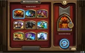 Conta de Hearthstone com todos heróis dourados