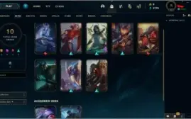 Conta lol platina, mmr bom algumas skins (2 lendarias)