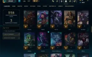 Prata 4 com 90 Champs e 51 Skins