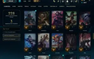 Prata 4 com 90 Champs e 51 Skins