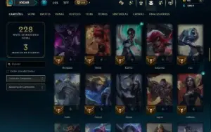 Prata 4 com 90 Champs e 51 Skins