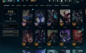 Prata 4 com 90 Champs e 51 Skins