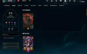 Ouro 4 com 120 Champs e 66 Skins ( MAIN JG ) + 700k de Noc