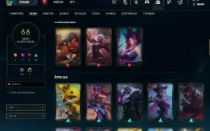 Ouro 4 com 120 Champs e 66 Skins ( MAIN JG ) + 700k de Noc