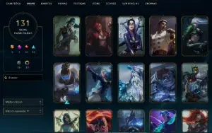 Ferro 3 com TODOS os champs e 131 Skins ( Mais de 15 Jogos )
