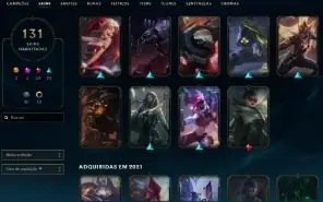 Ferro 3 com TODOS os champs e 131 Skins ( Mais de 15 Jogos )