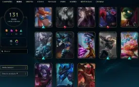 Ferro 3 com TODOS os champs e 131 Skins ( Mais de 15 Jogos )