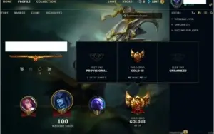 CONTA GOLD 3 LOL - 10 SKINS - MMR ALTO - 37 CAMPEÕES