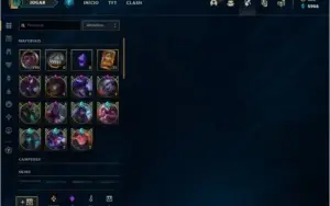 conta league of legends com todas as skins da loja e pax tf