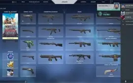 conta valorant com algumas skins