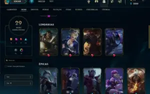 Conta League Of Legendsplatina 45 Champ  29 Skins